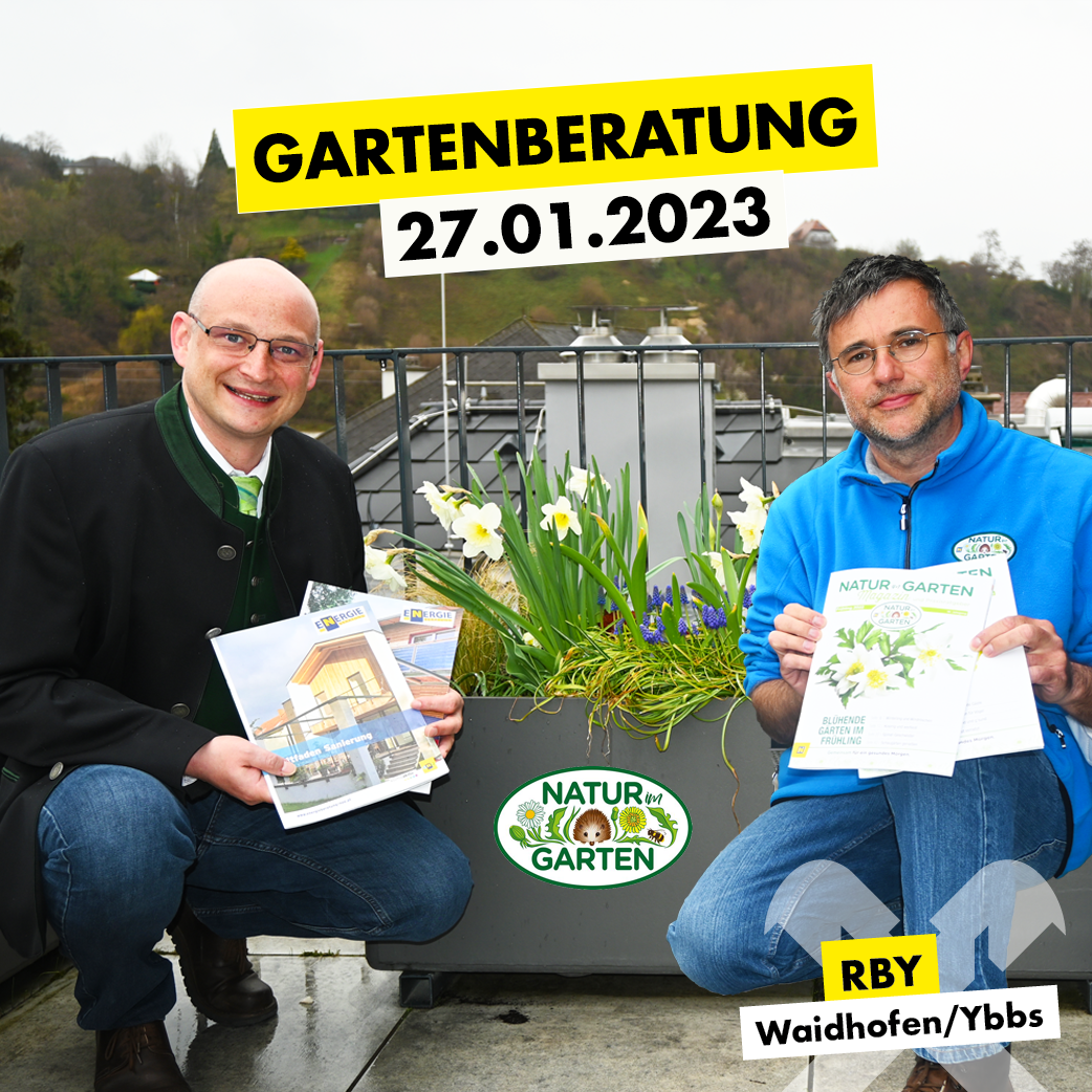Werbung Raiffeisenbank Gartenberatung 