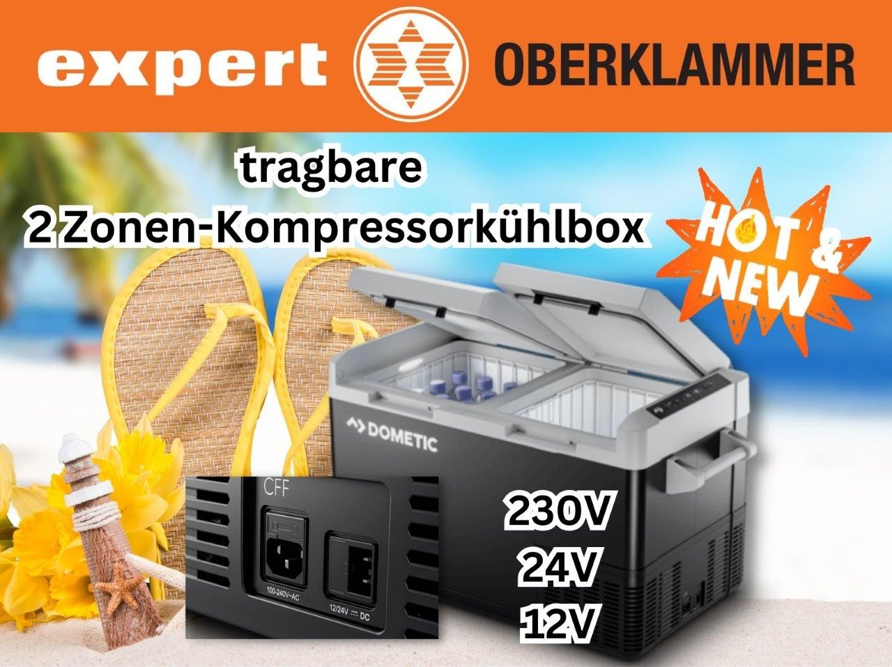 Tragbare 2-Zonen Kompressor-Kühlbox