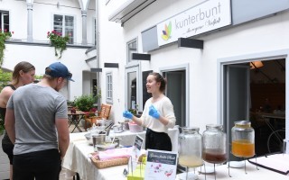 Garten findet Stadt Kunterbunt