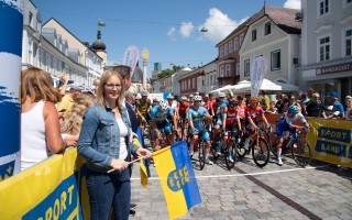 Radfahrer vor der Startline