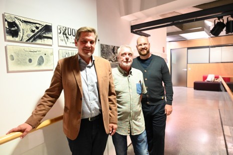 Bürgermeister Werner Krammer, Horst Marka und Vizebürgermeister Armin Bahr