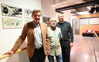 Bürgermeister Werner Krammer, Horst Marka und Vizebürgermeister Armin Bahr