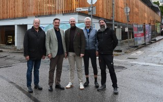 Besichtigung Baustelle Parkdeck Schlosscenter