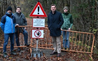 Radweg-Sperre Richtung Ybbsitz