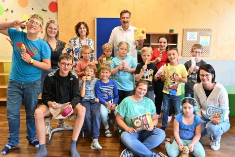 Eis für Kinderbetreuung