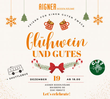 Beige and Red Modern Christmas Party Flyer quer Aigner.png